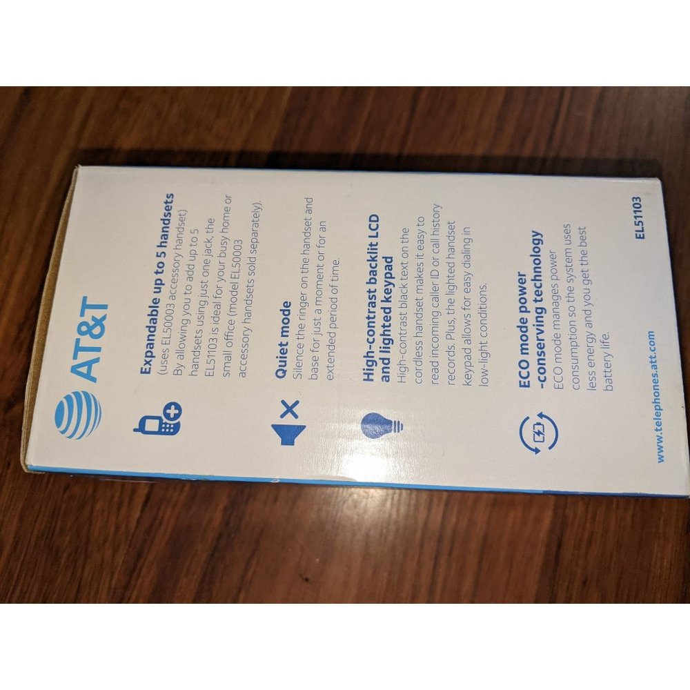 AT&T Cordless Phone System With Caller ID/Call Waiting New Unopened Box - Picture 3 of 8